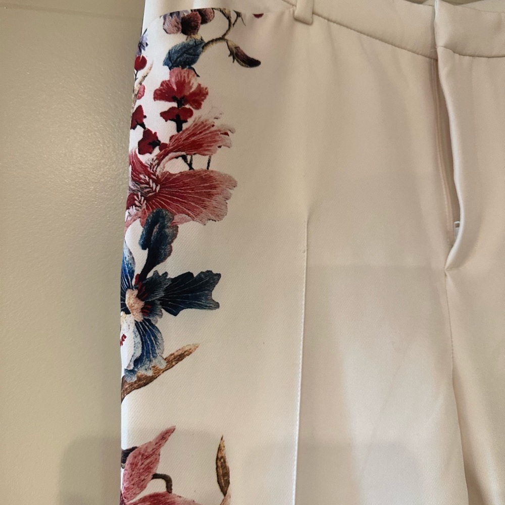 Zara, size small, winter white with gorgeous floral detail
